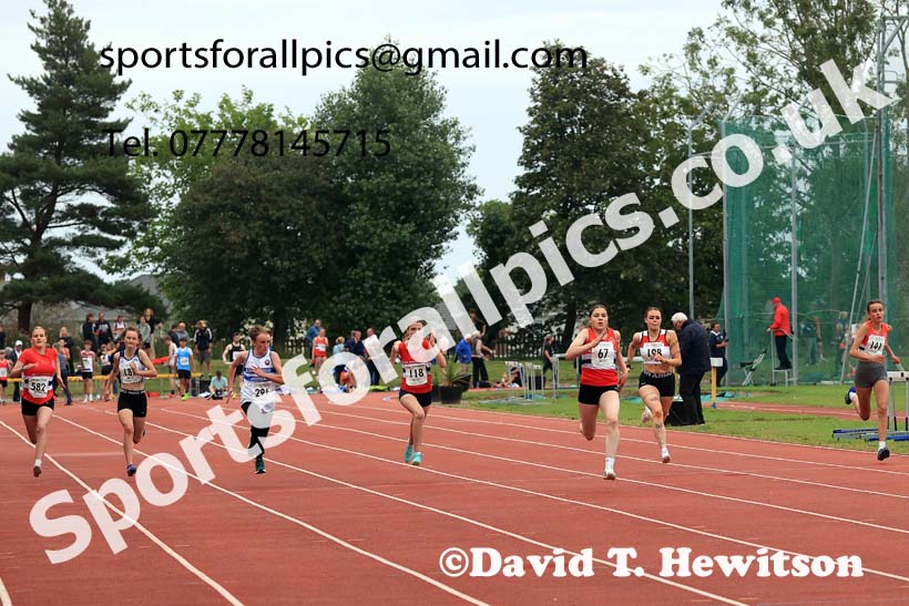 100 metres, 2025 NEGP No 5 Monkton, Wednesday, July 23rd. Photo: David T. Hewitson/Sports for All Pics